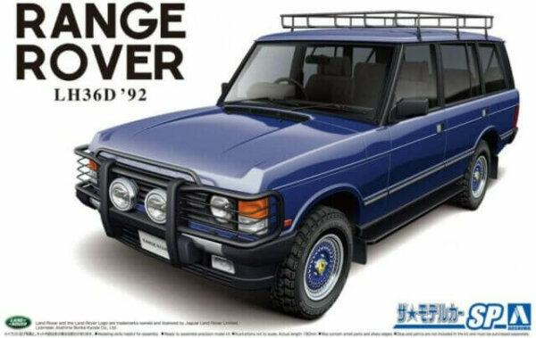 1:24 Aoshima Land Rover LH36D Range Rover Classic Custom Plastic Model Kit #