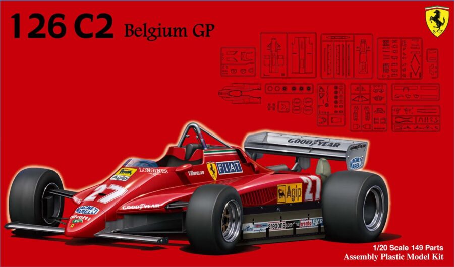 1:20 Scale Fujimi Ferrari 126C2 1982 F1 Car Model Kit