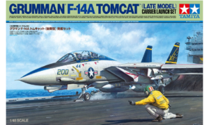 1:48 Scale Tamiya Grumman F-14A Tomcat (Late Model) Carrier Launch Set Model Kit