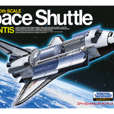 1:100 scale Tamiya Space Shuttle Atlantis Model Kit