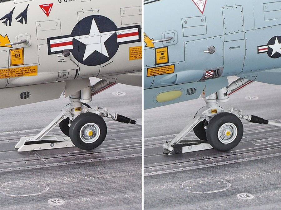1:48 Scale Tamiya Grumman F-14A Tomcat (Late Model) Carrier Launch Set Model Kit - Image 9
