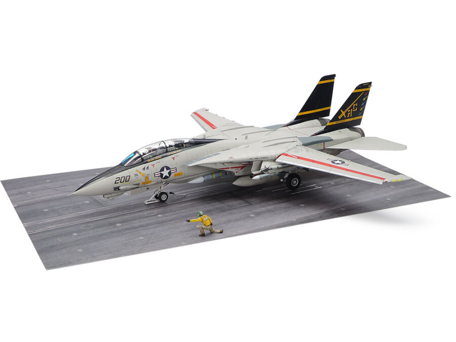 1:48 Scale Tamiya Grumman F-14A Tomcat (Late Model) Carrier Launch Set Model Kit - Image 20