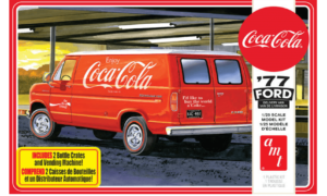 1:25 Scale AMT 1977 Coca-Cola Ford Van With Vending Machine Model Kit