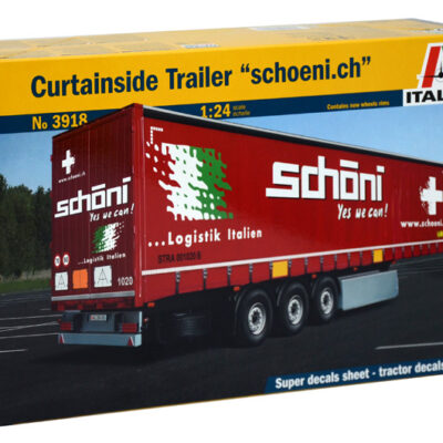 1:24 scale Italeri Curtainside Trailer "Schoenich" Model Kit