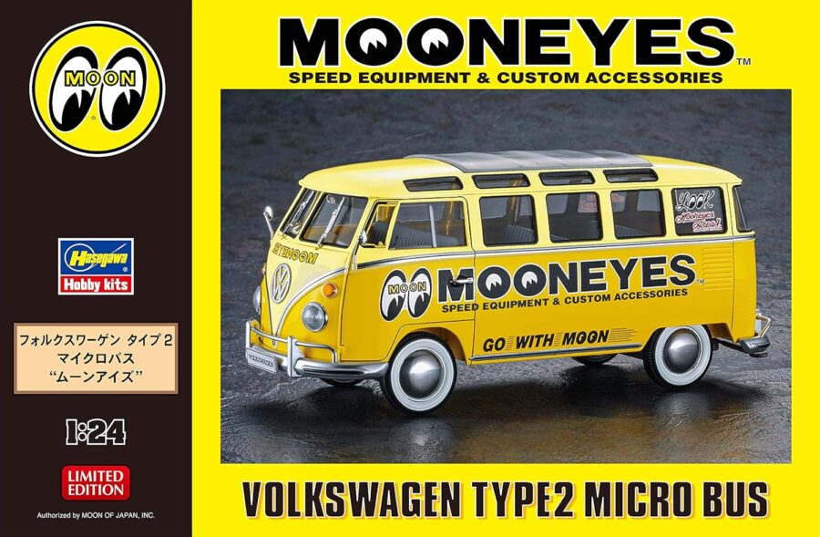 1:24 Scale Hasegawa VW Type 2 Micro Bus Mooneyes Model Kit