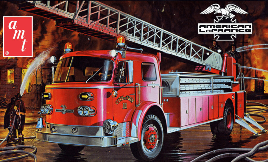 1:25 Scale AMT American LaFrance Ladder Chief Fire Truck Model Kit