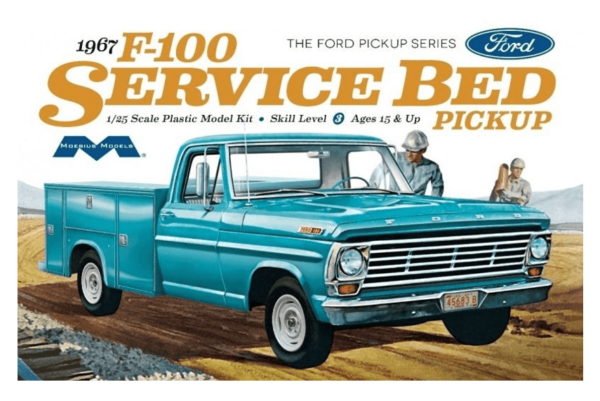 1:25 Scale Moebius Ford F-100 Service Bed Pickup Truck Model Kit