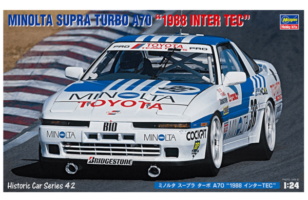 1:24 Scale 1988 Hasegawa Minolta Toyota A70 Supra Turbo