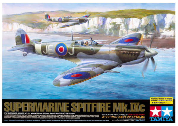 1:32 Scale Tamiya Supermarine Spitfire Mk.IXc Plane Model Kit
