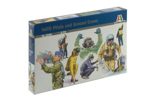 1:72 Scale Italeri Diorama Models - NATO Pilots and Ground Crews
