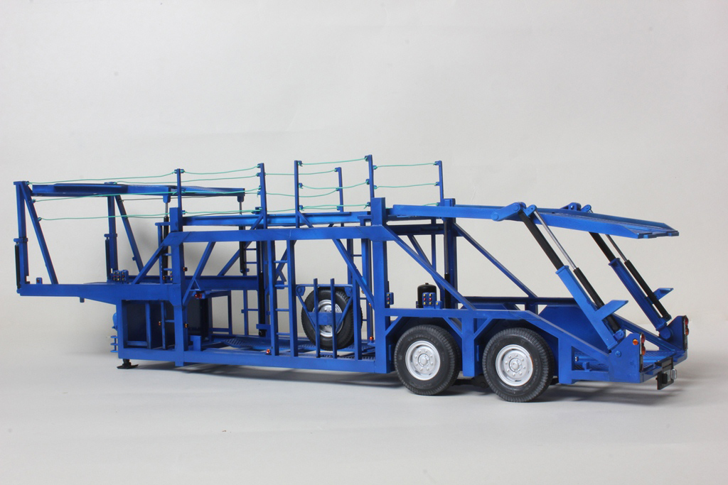 1:24 Scale Fujimi Mitsubishi Fuso FV High Cab Tractor Transporter Model Kit - Image 5