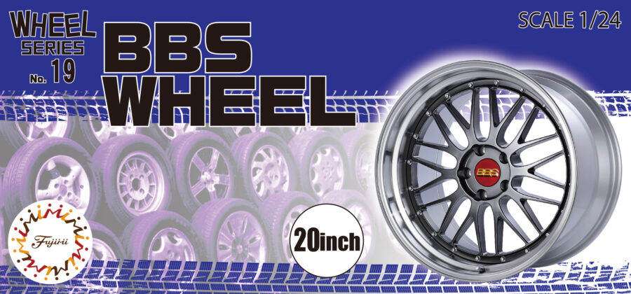 1:24 Scale Fujimi BBS 20inch Wheels & Tyres Set