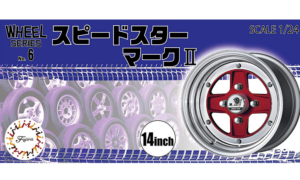 1:24 Scale Fujimi Speed Star MkII 14 Inch Wheels & Tyres Set