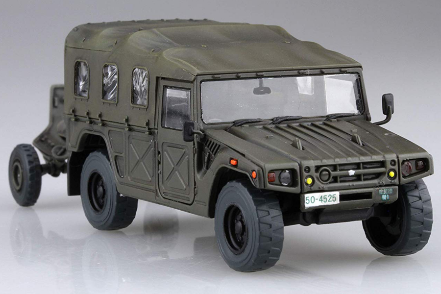 1:72 Scale Fujimi JGSDF Artillery Tractor/120mm MO-120-RT Model Kit - Image 2
