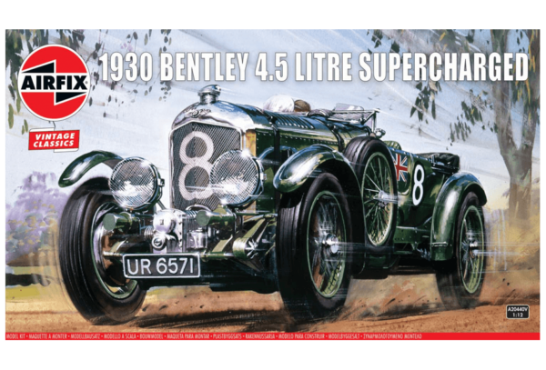 1:12 Scale Airfix 1930 4.5 litre Bentley Plastic Model Kit