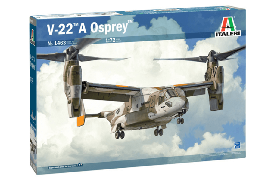 1:72 Scale Italeri V-22A Osprey Model Kit