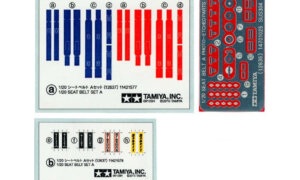 1:20 Scale Tamiya Seat Belt Photo Etched Parts & Decals (Set A)