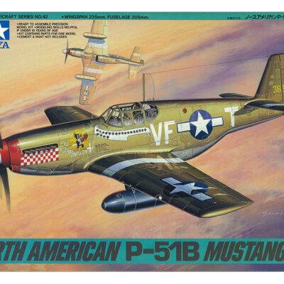 1:48 scale Tamiya North American P-51B Mustang Model Kit