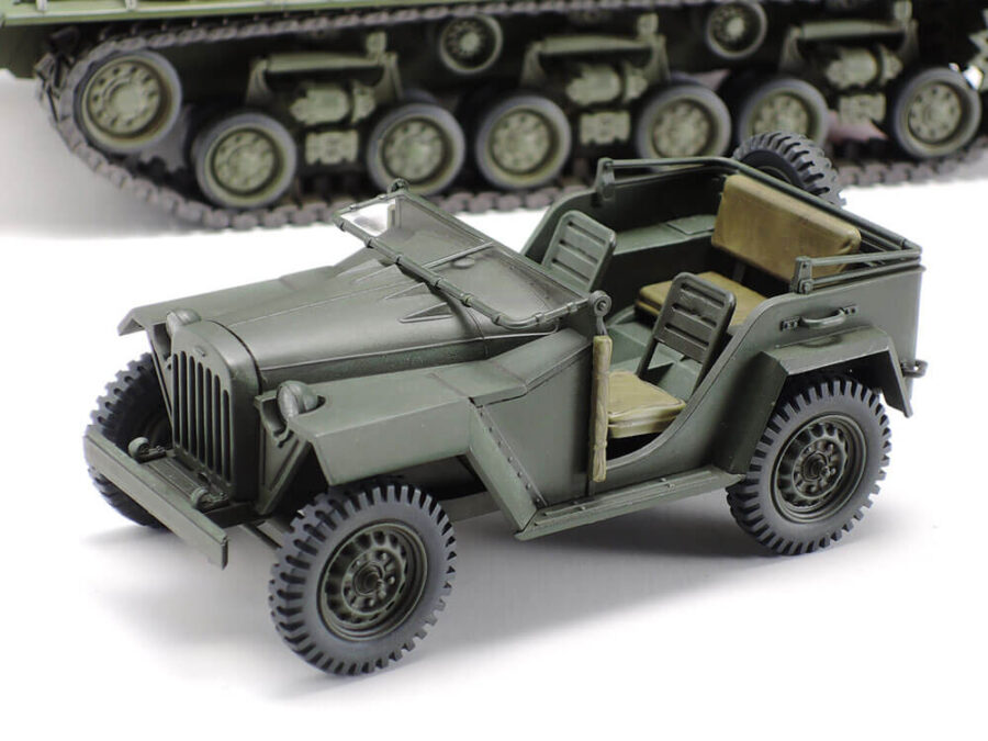 1:35 Scale Tamiya U.S. Medium Tank M4A3E8 Sherman "Easy Eight" Korean War Model Kit - Image 10