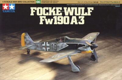 1:72 Scale Tamiya Focke-Wulf Fw190 A-3 Model Kit