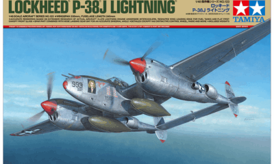 1:48 Scale Tamiya Lockheed P-38J Lightning Model Kit
