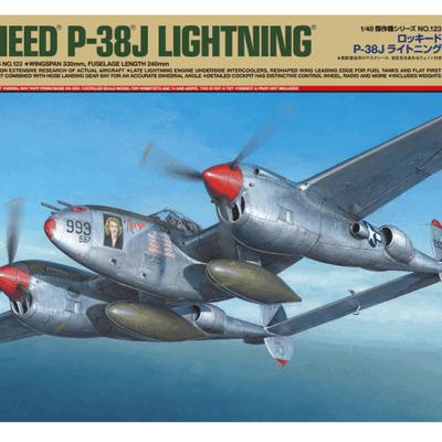 1:48 scale Tamiya Lockheed P-38J Lightning Model Kit