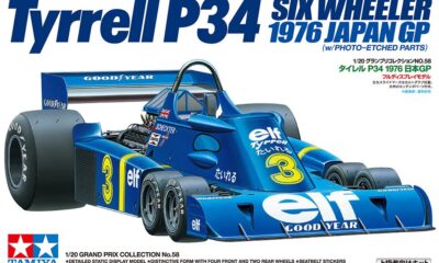 1:20 Scale Tamiya Tyrrell P34 Six Wheeler 1976 Japan GP (w/Photo-Etched Parts) Model Kit
