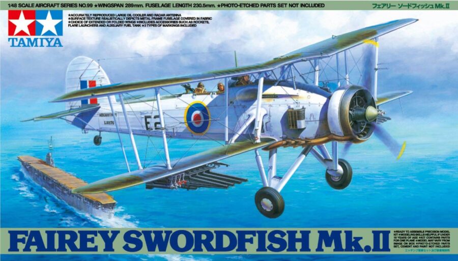 1:48 Scale Tamiya Fairey Swordfish Mk.II Model Kit