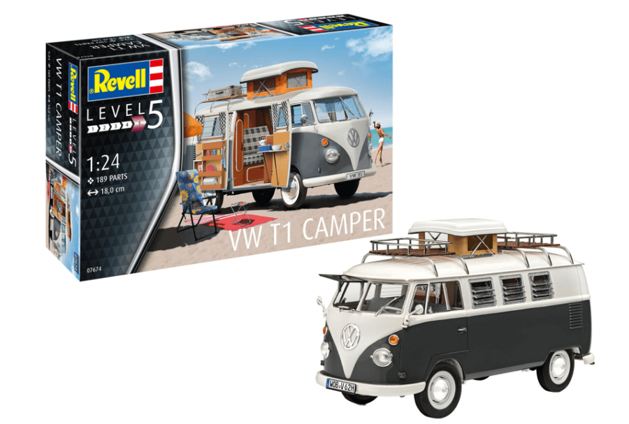 1:24 Scale Revell VW T1 Camper Model Kit