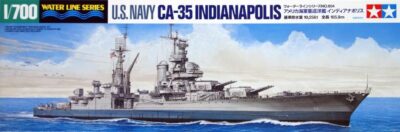 1:700 Scale Tamiya U.S. Heavy Cruiser CA-35 Indianapolis Model Kit