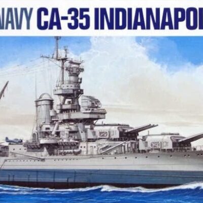 1:700 Scale Tamiya U.S. Heavy Cruiser CA-35 Indianapolis Model Kit