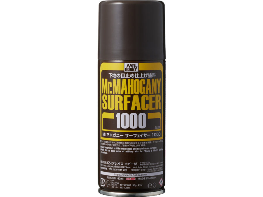 Mr.Hobby Mr.Mahogany Surfacer 1000 Spray Can 170ml