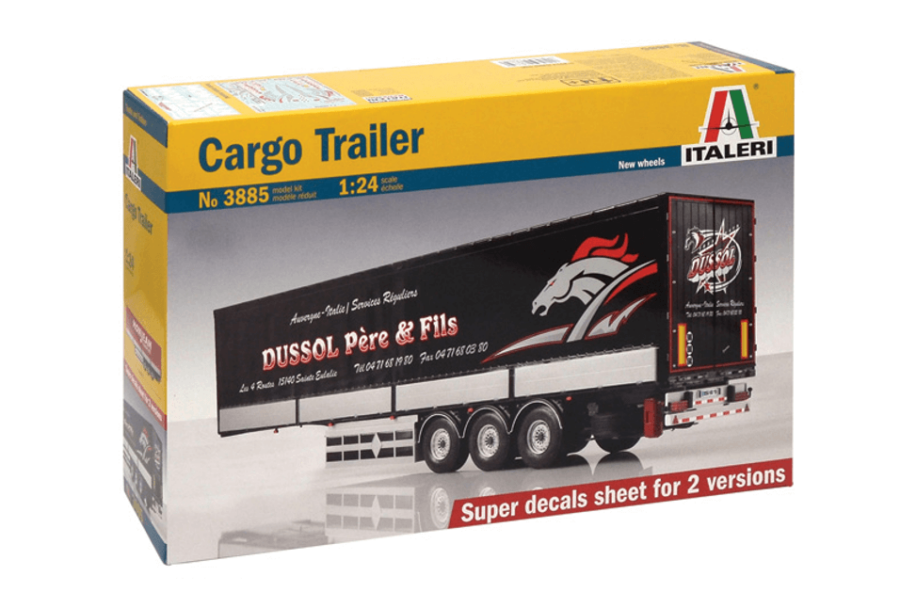 1:24 Scale Italeri Cargo Trailer Model Kit