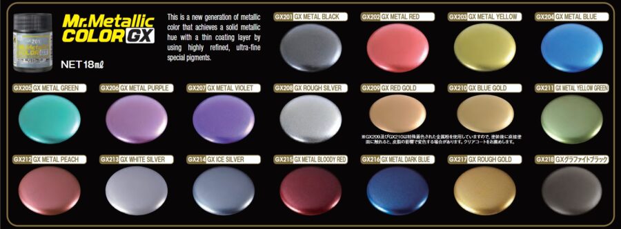 Mr.Hobby Mr.Metallic Color GX Range Paint Jars 18ml - Choose Colours - Image 2