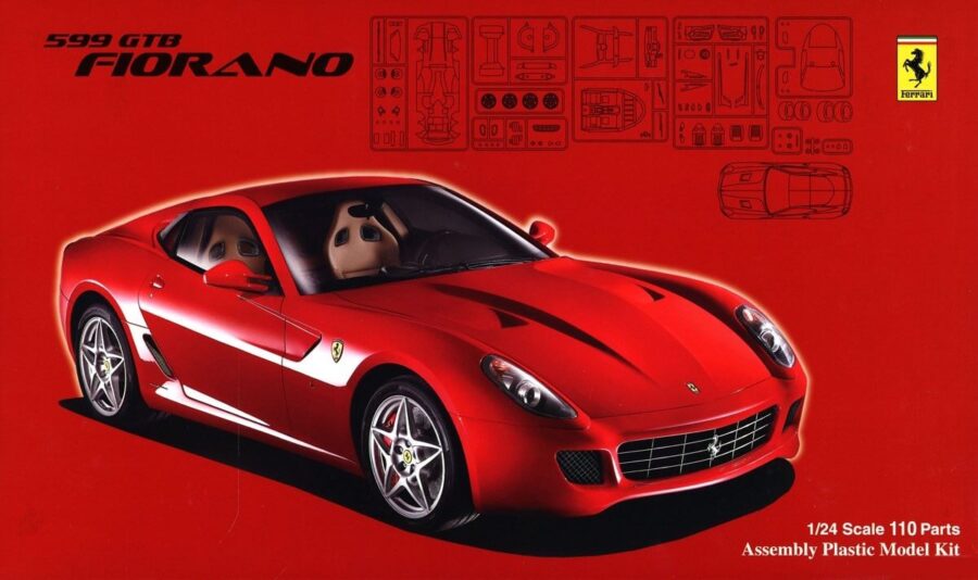 1:24 Scale Fujimi Ferrari 599 GTB Fiorano Model Kit