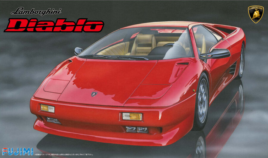 1:24 Scale Fujimi Lamborghini Diablo 4WD VT Blackstar Model Kit