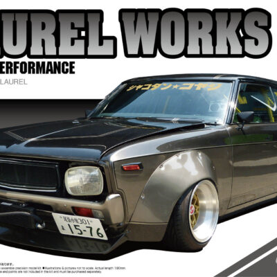 1:24 Scale Aoshima Nissan LB Works 130 Laurel Car Model Kit