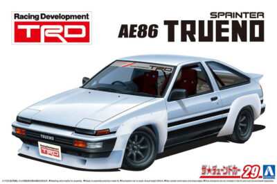 1:24 Scale Aoshima Toyota TRD AE86 Trueno N2 Ver. '85 Car Model Kit