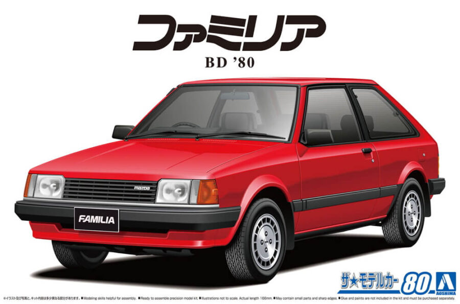 1:24 Scale Aoshima Mazda BD Familia XG '80 Model Kit