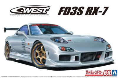 1:24 Scale Aoshima Mazda C-WEST FD3S RX-7 Car Model Kit