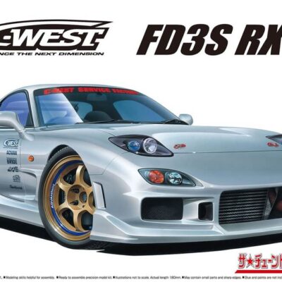 1:24 Scale Aoshima Mazda C-West FD3S RX-7 Car Model Kit