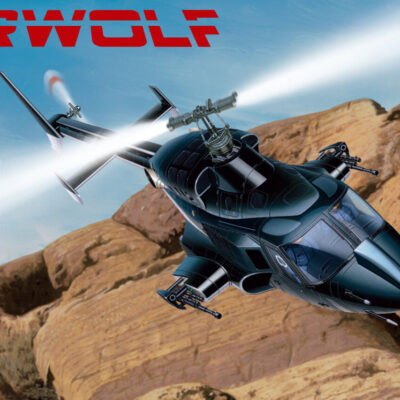 1:48 scale Aoshima Airwolf Bell Helicopter Model Kit - Includes Bonus Clear Body
