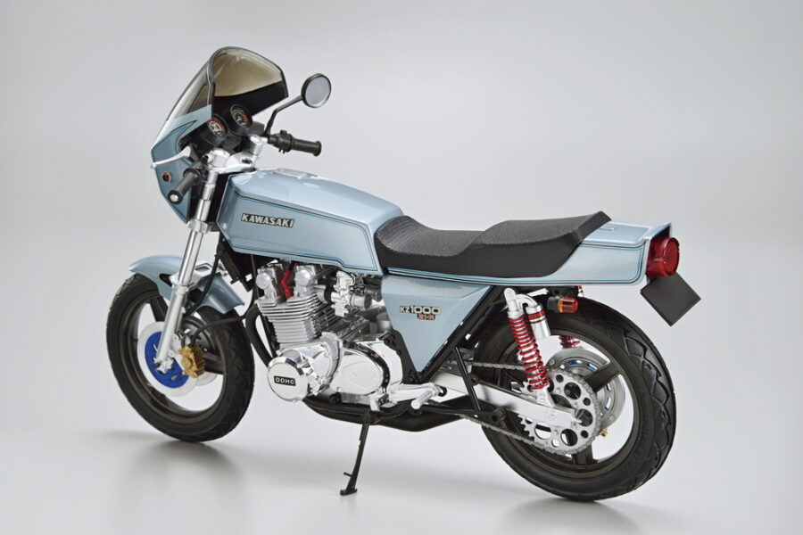 1:12 Scale Aoshima Kawasaki Z1-R Custom KZT00D Bike Model Kit - Image 3