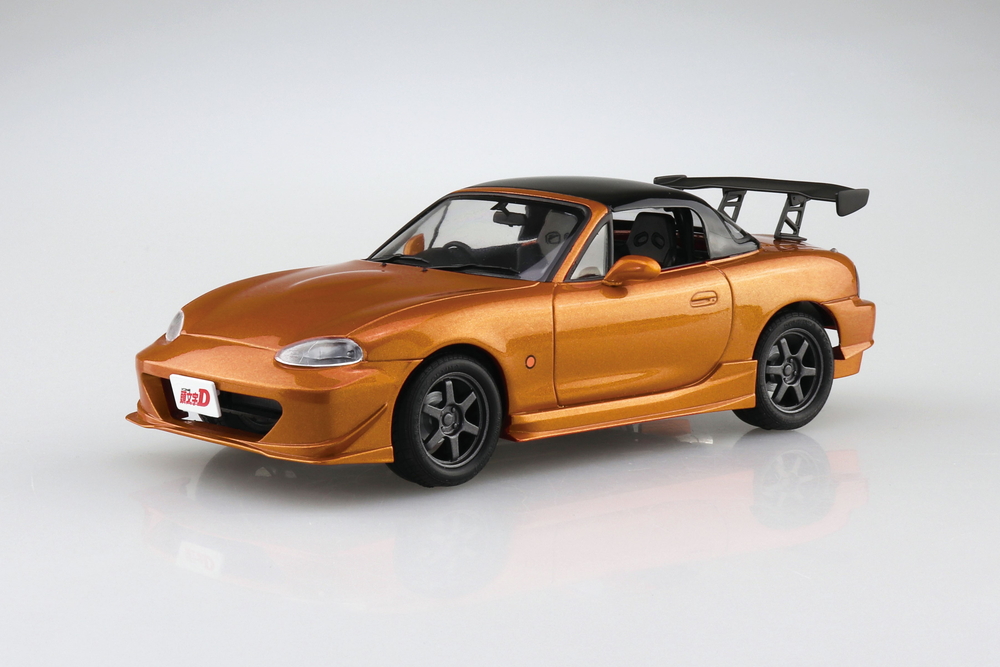 1:24 Scale Aoshima Initial-D Omiya Satoshi NB8C MX5 Roadster Model