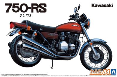 1:12 Scale Aoshima Kawasaki Z2 750RS Bike Model Kit