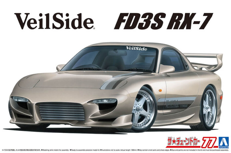 1:24 Scale Aoshima Mazda VeilSide Combat Model FD3S RX-7 Model Kit