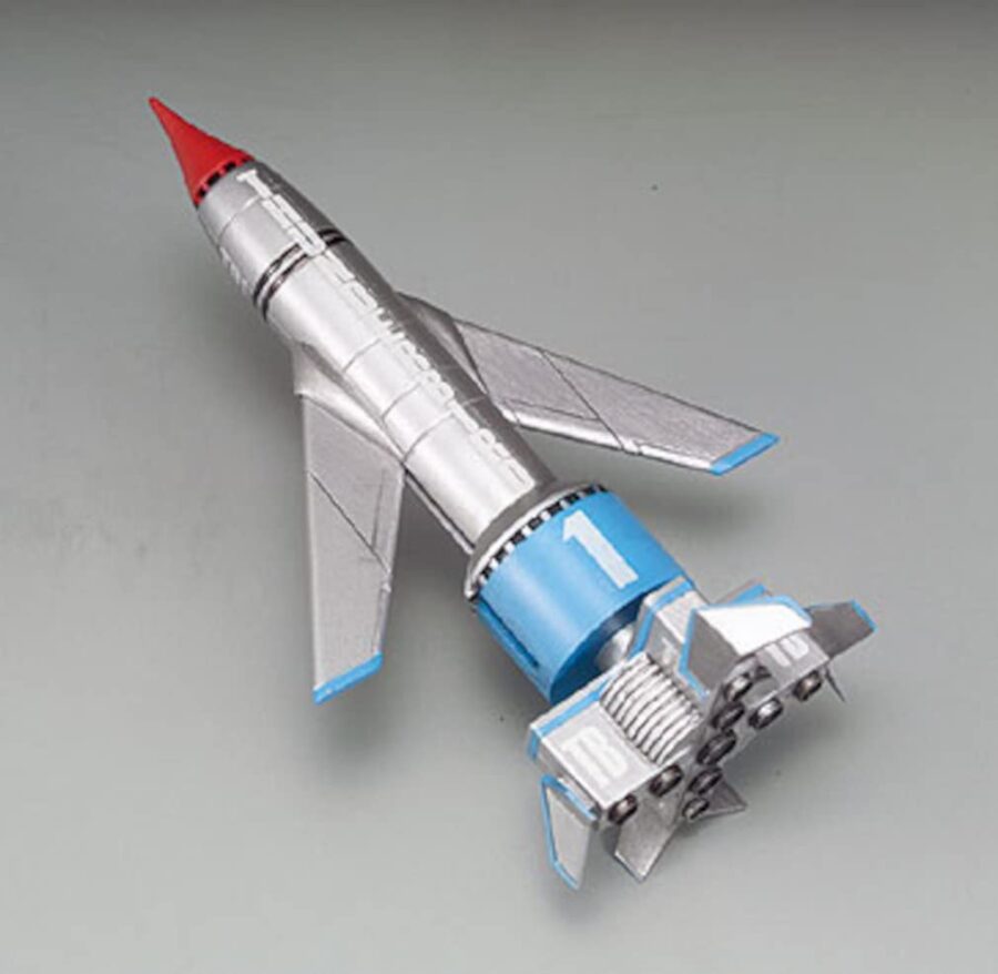1:350 Scale Aoshima Thunderbirds 1 & Launch Base Model Kit - Image 5