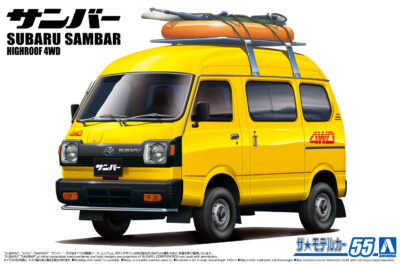 1:24 Scale Aoshima Subaru TT1 Sambar High-Roof 4WD Model Kit