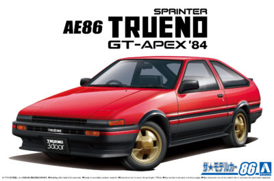 1:24 Scale Aoshima Toyota AE86 Sprinter Trueno GT-APEX '84 + Engine Car Model Kit