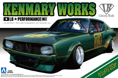1:24 Scale Aoshima Nissan Skyline LB Works Kenmary 2Dr First Ver. Car Model Kit